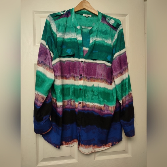 Calvin Klein Blouse Women's 1X - Picture 1 of 10